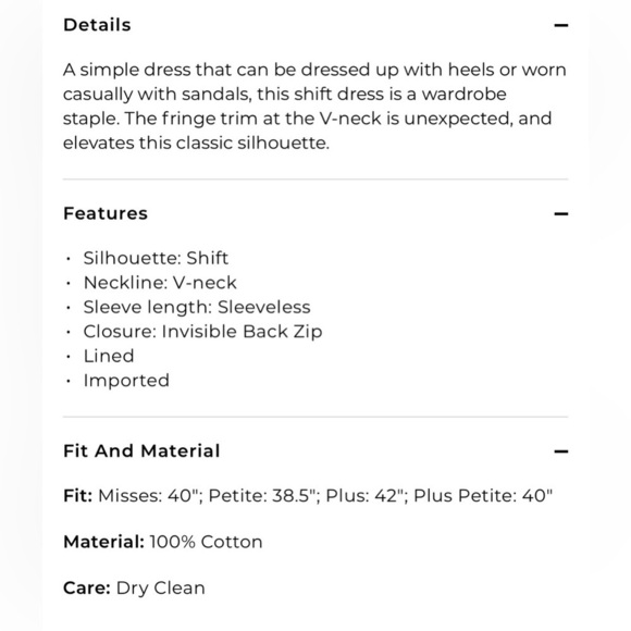 Talbots Black Tweed Fringe Shift Dress in Size 12 - Picture 10 of 12